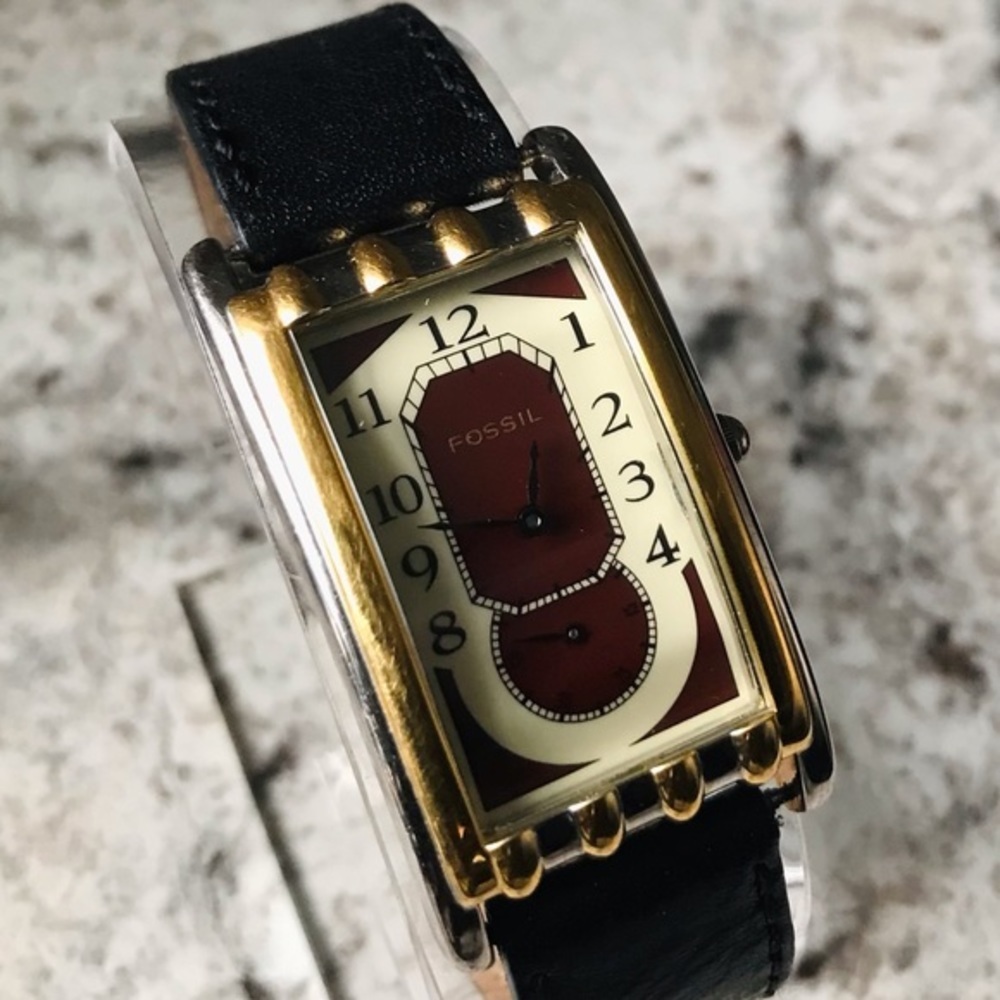 1995 ART DECO FOSSIL WATCH VT-2510 - Picture 2 of 5